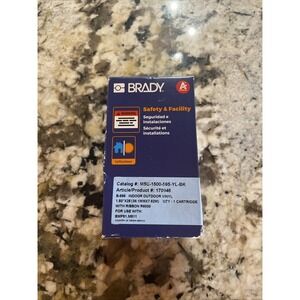 Brady M5c-1500-595-Yl-Bk Label/Ribboncartridge, Yellow, 1-1/2Inw